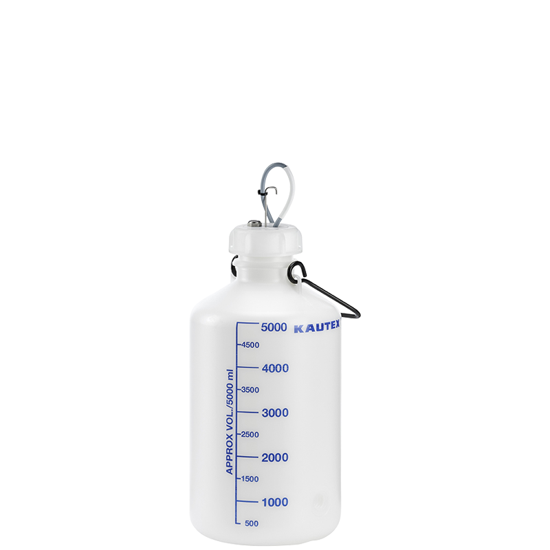 Carboy 5 l with overflow sensor (residue)