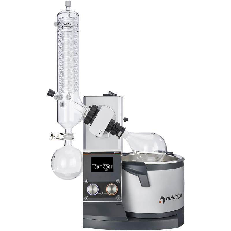Hei-VAP Core - modelo con elevador motorizado y juego de vidrio G3 XL vertical