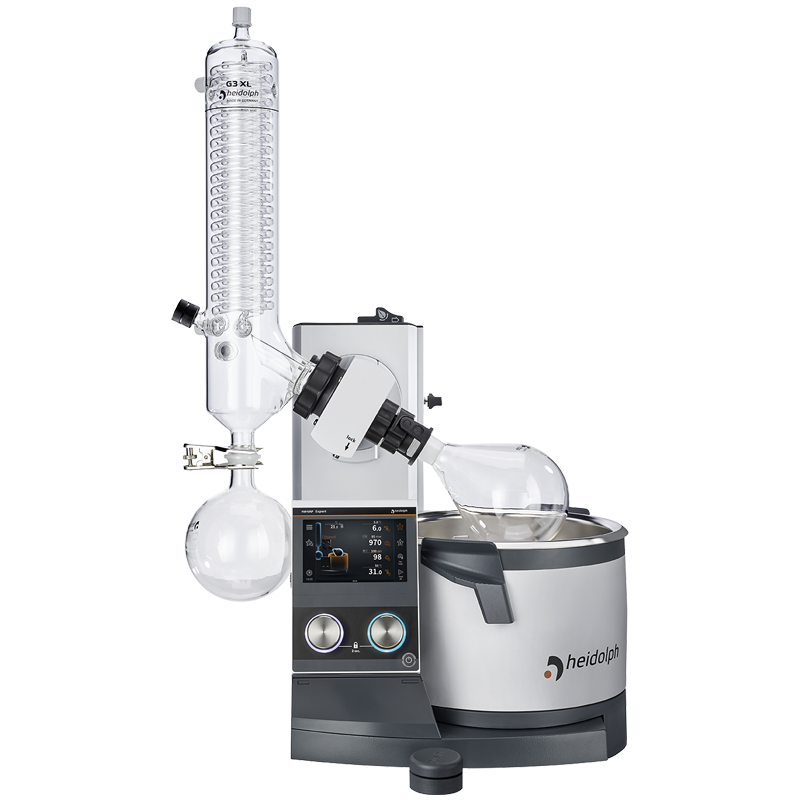 Hei-VAP Expert Control HL G3B XL / 회전증발농축기, 코팅 G3 XL 수직 글래스웨어의 핸드 리프트 모델