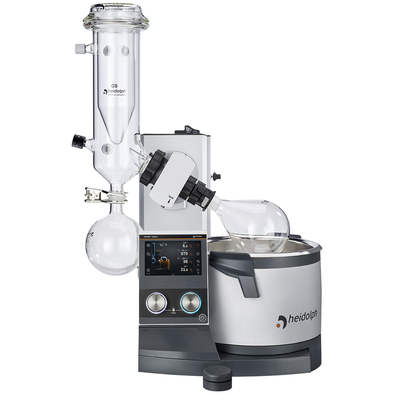 Hei-VAP Expert Control - modelo con elevador manual y condensador de hielo seco G5