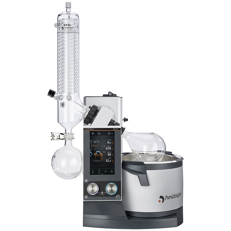 Hei-VAP Ultimate Control - motor lift model with G3 XL vertical glassware |  Heidolph EMEA