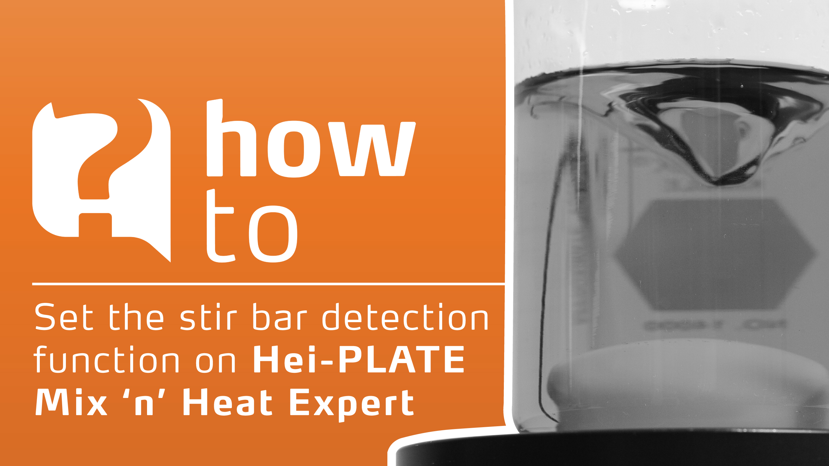 How to set the stir bar detection function